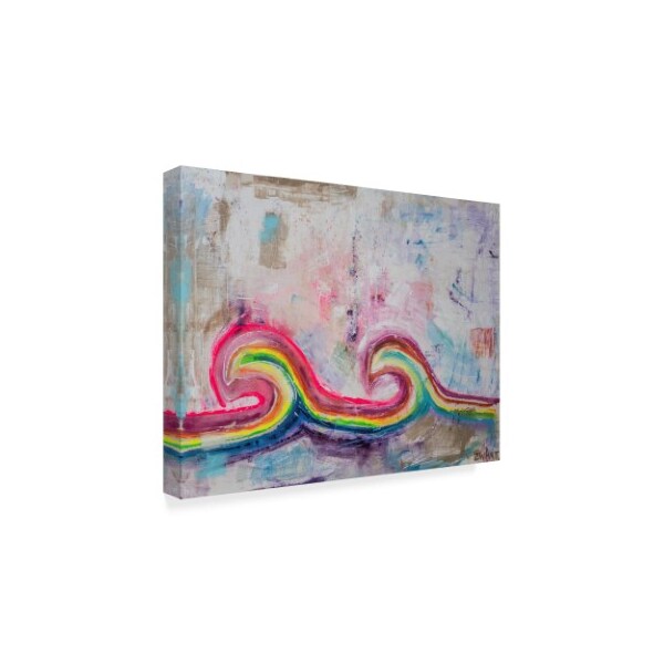 Zwart 'Twin Rainbow Wave' Canvas Art,18x24